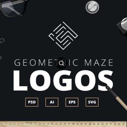 Geometric maze logos+Templates -Скачать за 200